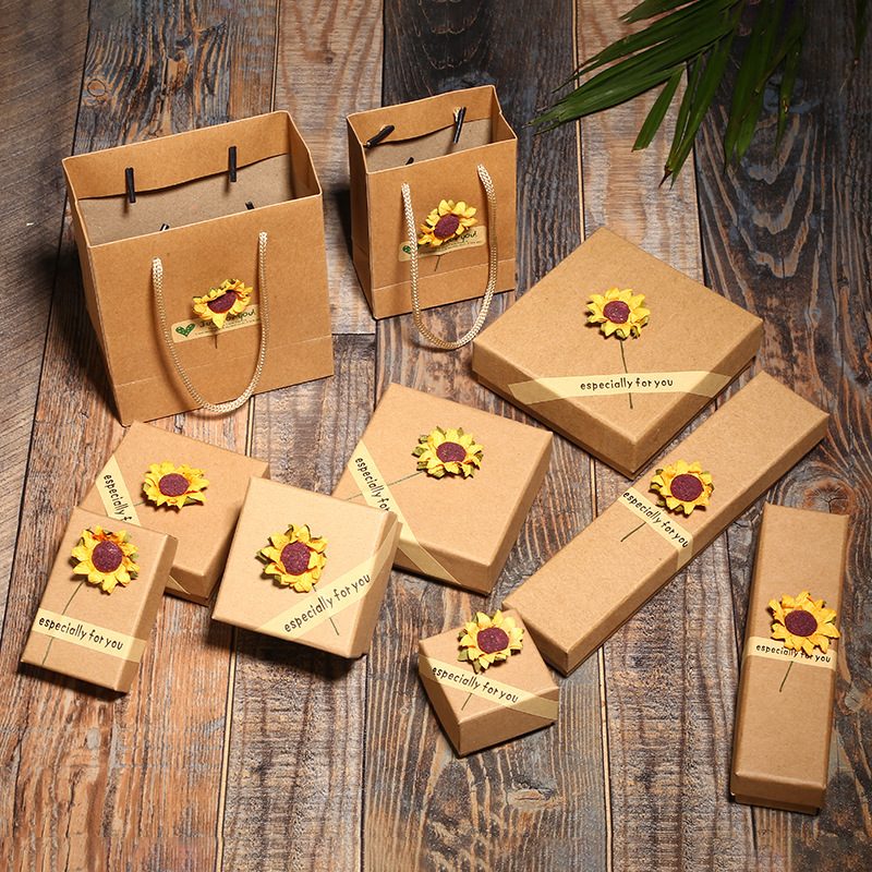 Kraft paper jewelry box THE Box