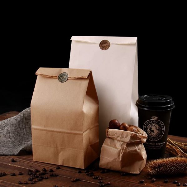 Rectangular kraft paper bag