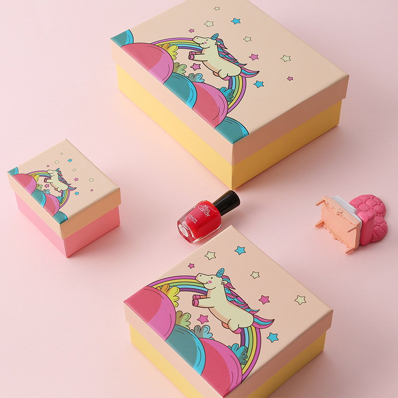 Pink printed gift box for sale