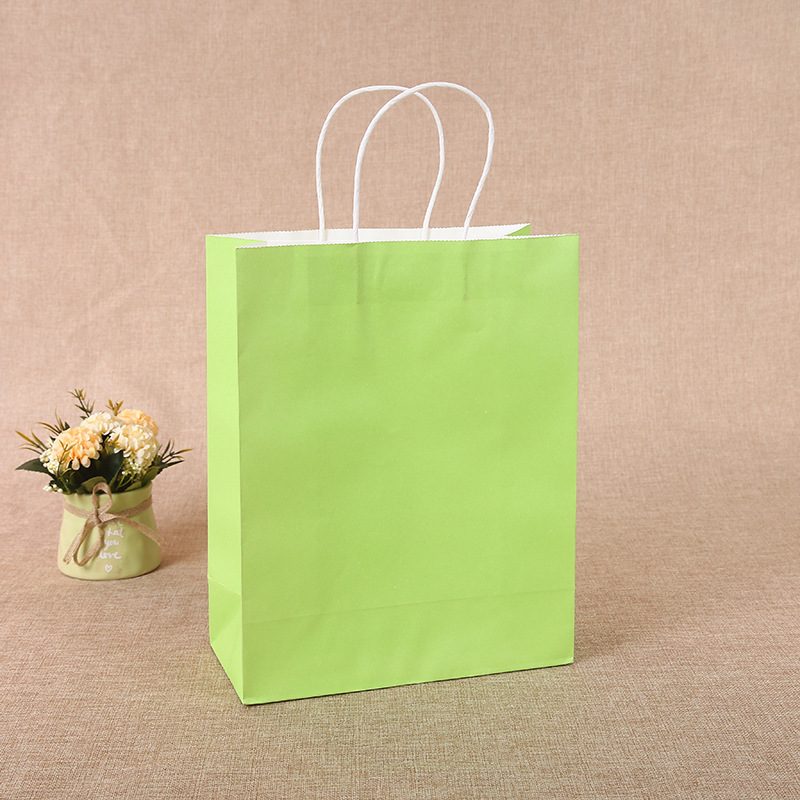 Solid color kraft paper bag THE Box