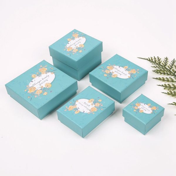 Blue printed jewelry gift box (2)