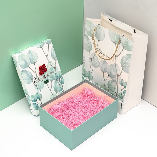 Green printed bronzing gift box (1)