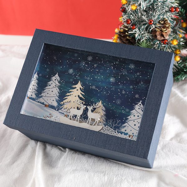 Red festive christmas gift box (5)