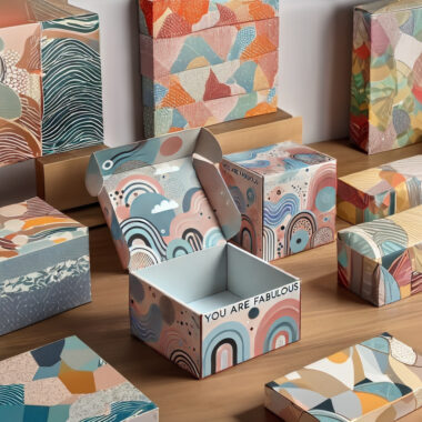 Wholesale eco-friendly gift packaging corrugated box with custom printing