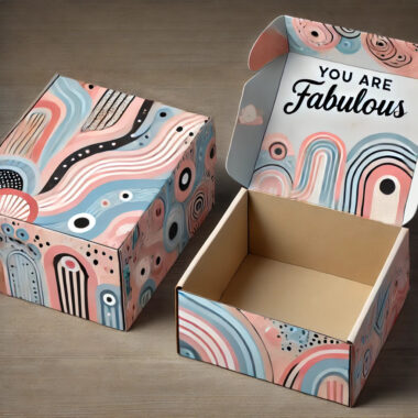 Wholesale eco-friendly gift packaging corrugated box with custom printing