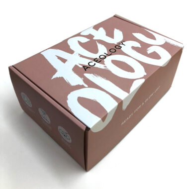 Recyclable foldable color printed corrugated box for custom packaging