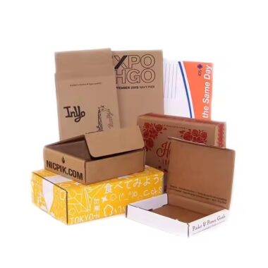 Custom full-color printed cardboard packaging box with logo