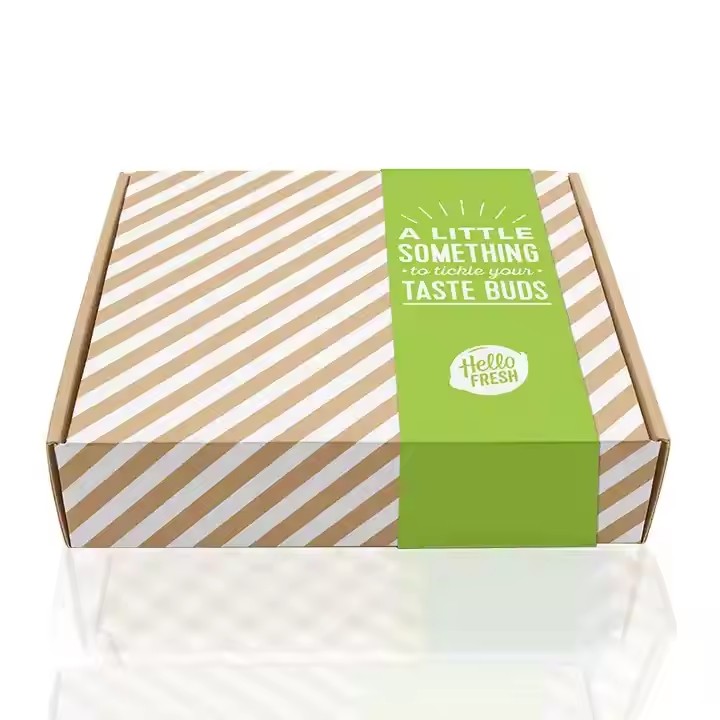 Custom full-color printed cardboard packaging box with logo