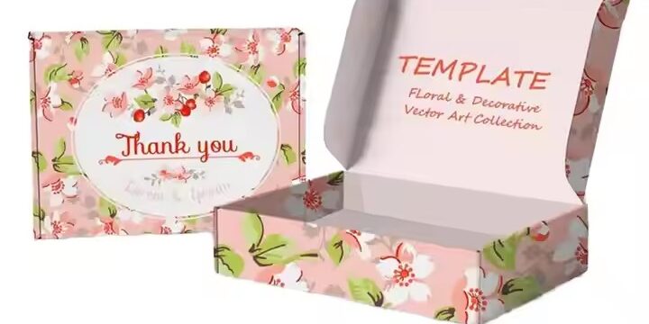 Custom full-color printed cardboard packaging box with logo