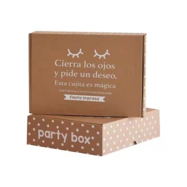 Custom full-color printed cardboard packaging box with logo