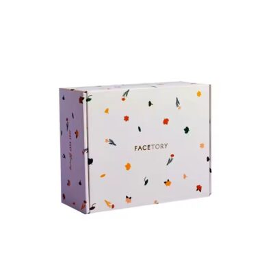 Custom full-color printed cardboard packaging box with logo