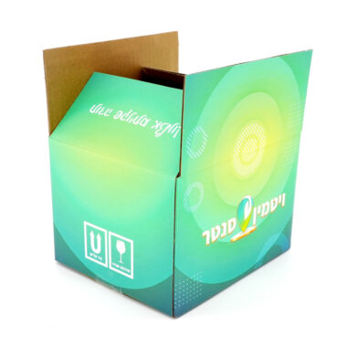 Custom color printed corrugated shipping box for electronic products