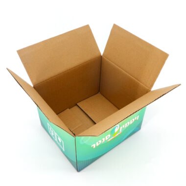 Custom color printed corrugated shipping box for electronic products