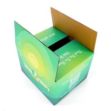 Custom color printed corrugated shipping box for electronic products
