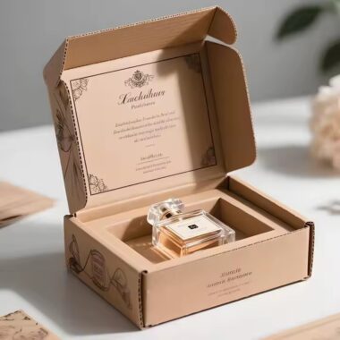 Custom printed skincare cardboard box with full-color design and logo