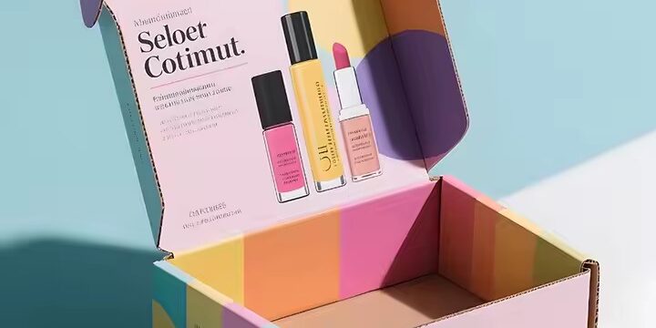 Custom printed skincare cardboard box with full-color design and logo