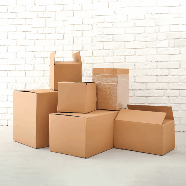corrugated cardboard moving box