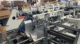automatic cardboard box production line machinery