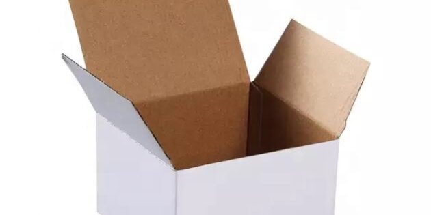 corrugated paper tuck top box