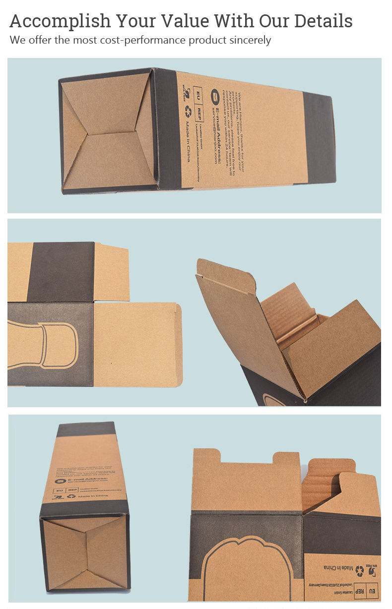 corrugated paper tuck top box