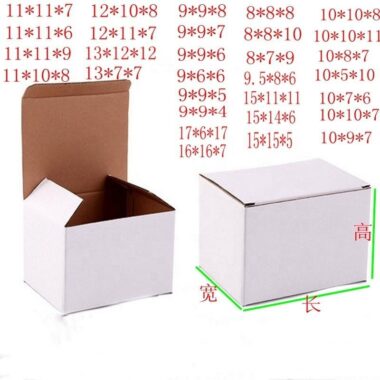 corrugated paper tuck top box