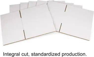 Large white corrugated paper mailer box