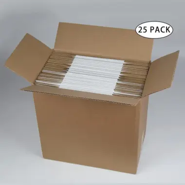 Large white corrugated paper mailer box