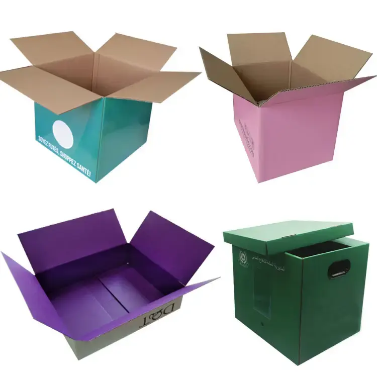 Large white corrugated paper mailer box