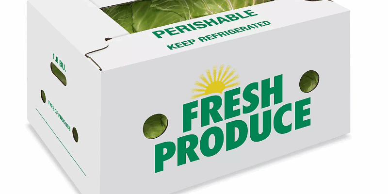 corrugated vegetable packaging box